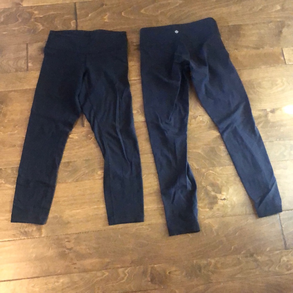 2 Lululemon Wunder Under Leggings-Sz. 4